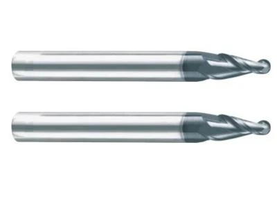 2 Fløyte Taper Ball End Mills For HRC55 Arbeidsmateriale